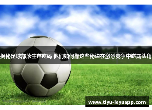 揭秘足球部落生存密码 他们如何靠这些秘诀在激烈竞争中崭露头角