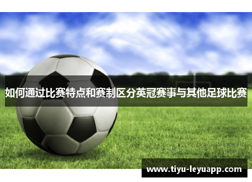 如何通过比赛特点和赛制区分英冠赛事与其他足球比赛 如何通过比赛特点和赛制区分英冠赛事与其他足球比赛